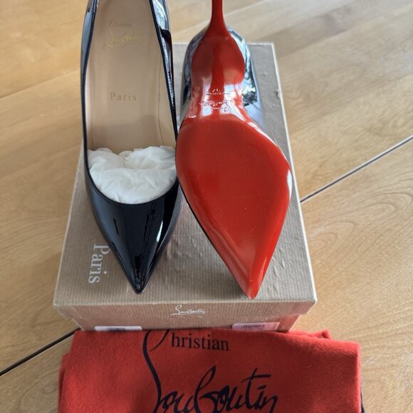 Christian Louboutin Pigalle 85mm Black Patent Pump - Picture 3 of 6